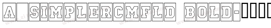 a_SimplerCmFld Bold字体转换
